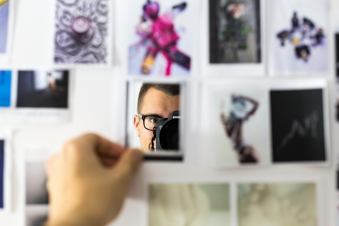 Person Holding Mirror